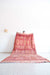 Vintage Moroccan rug with beautiful shades from rosy brown to light brown. 